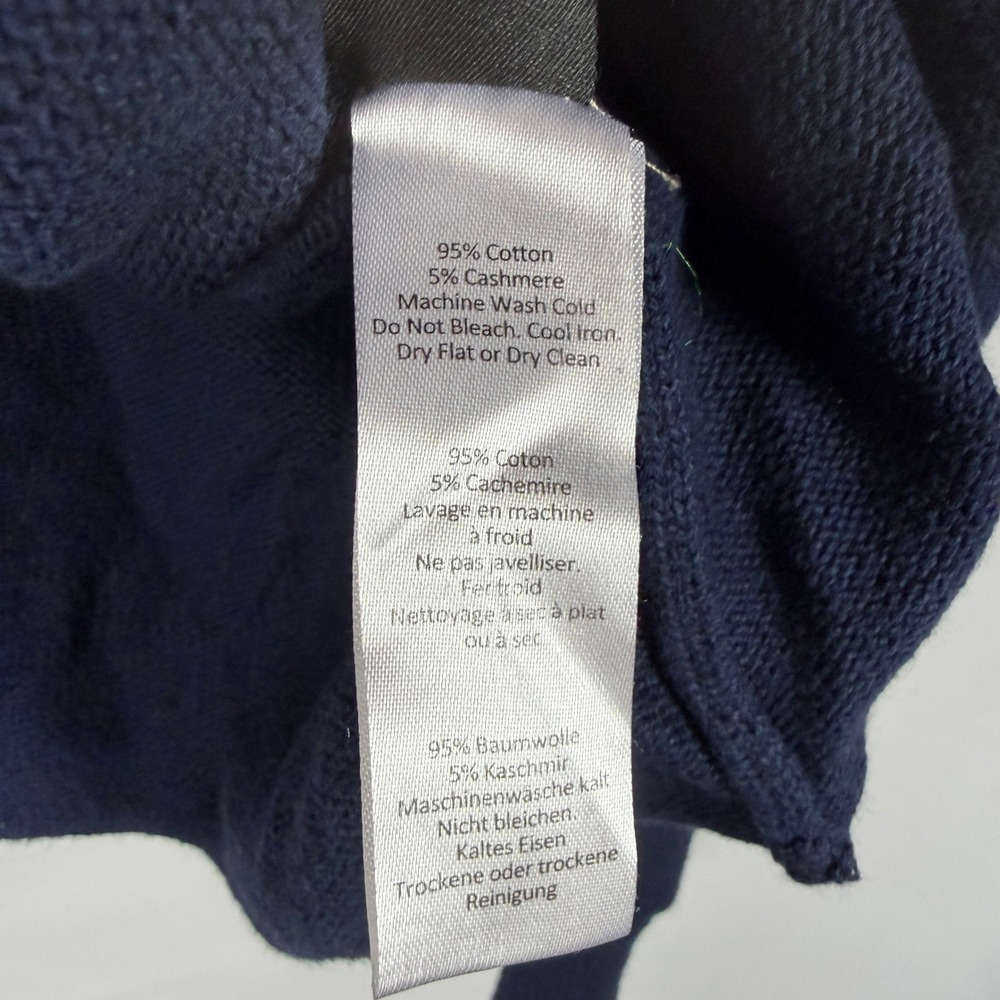 Rachel Antonoff Cosmo Sweater Navy Blue Cotton Cashmere Pullover Womens Sz XXL - Picture 9 of 11